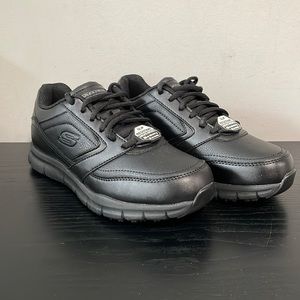 Skechers Shoes Women Work Black Memory Foam Slip Resistant Size 7 - 77235